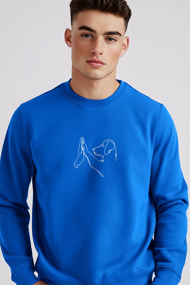 Dog High Five, Φούτερ σε Royal Blue Χρώμα