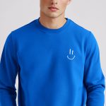 Smiley Face, Φούτερ σε Royal Blue Χρώμα