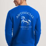 Antisocial Club, Φούτερ σε Royal Blue Χρώμα