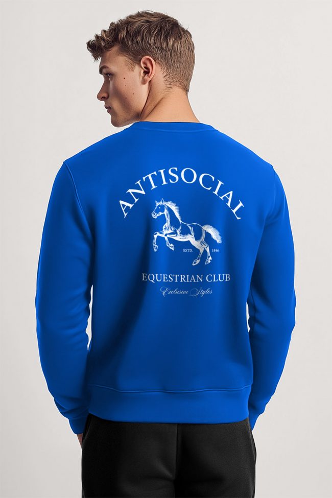 Antisocial Club, Φούτερ σε Royal Blue Χρώμα