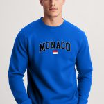 Monaco Flag, Φούτερ σε Royal Blue Χρώμα