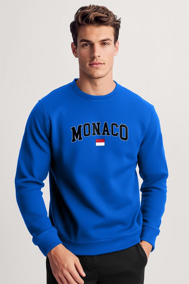 Monaco Flag, Φούτερ σε Royal Blue Χρώμα