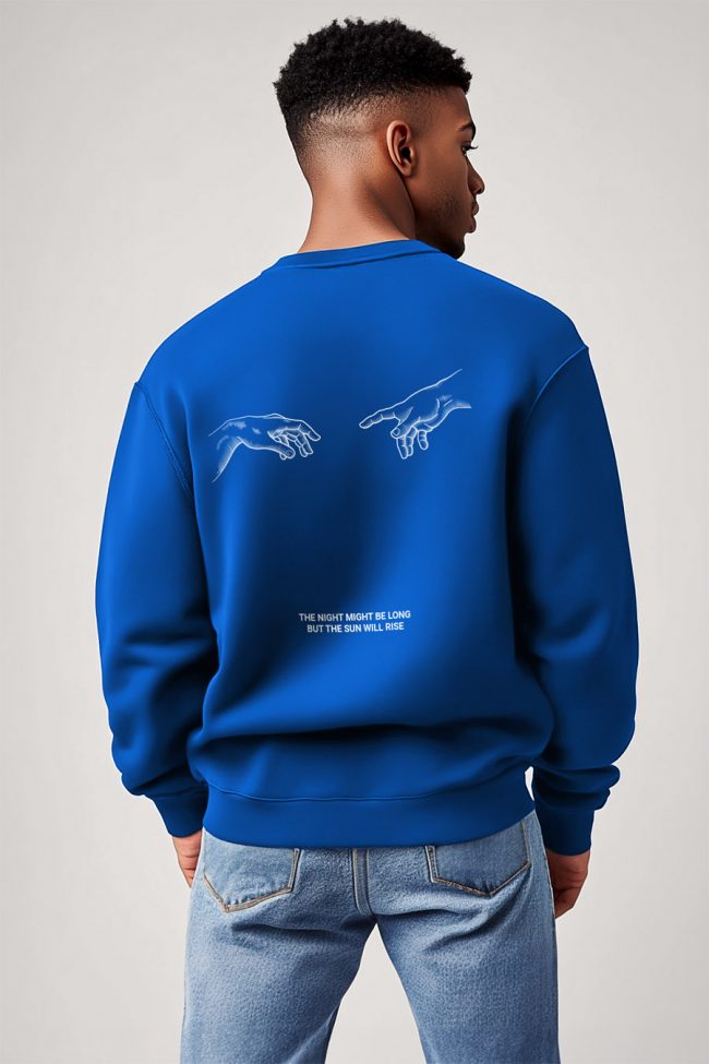 Rise And Shine, Φούτερ σε Royal Blue Χρώμα
