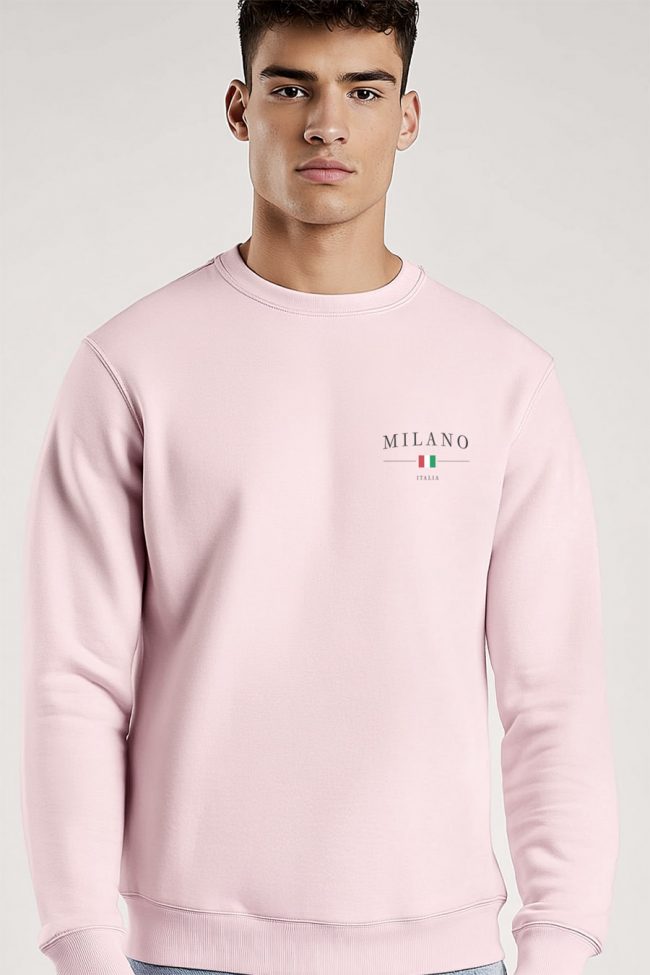 Milano Italia Minimal, Φούτερ σε Ροζ Χρώμα
