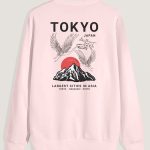 Japanese Sunset, Φούτερ σε Ροζ Χρώμα