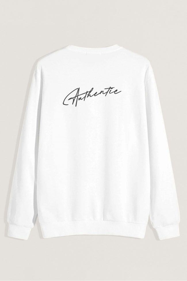 Authentic, Φούτερ σε Λευκό Χρώμα