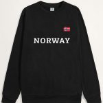 Norway, Φούτερ σε Μαύρο Χρώμα