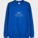 Alps France Italy, Φούτερ σε Royal Blue Χρώμα
