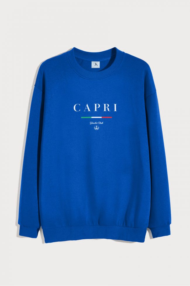 Capri Yacht Club, Φούτερ σε Royal Blue Χρώμα