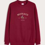 Monaco 1986, Φούτερ σε Μπορντώ Χρώμα