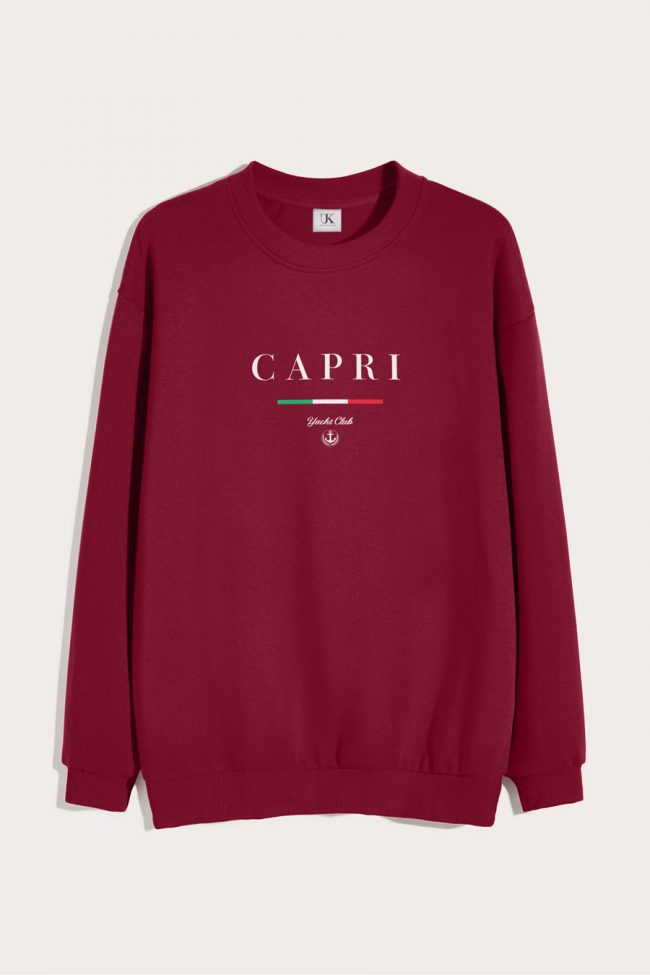 Capri Yacht Club, Φούτερ σε Μπορντώ Χρώμα