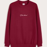 Calligraphy United, Φούτερ σε Μπορντώ Χρώμα