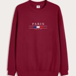 Paris La Vie, Φούτερ σε Μπορντώ Χρώμα