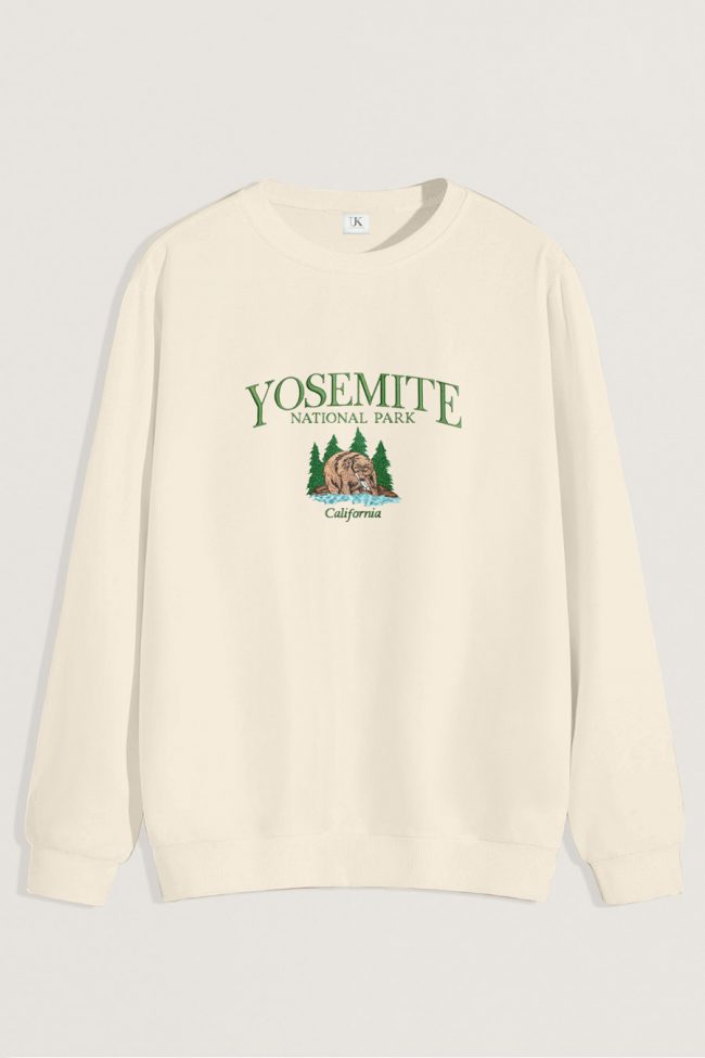 Yosemite Park, Φούτερ σε Εκρού Χρώμα