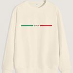 Italia Red Green, Φούτερ σε Εκρού Χρώμα
