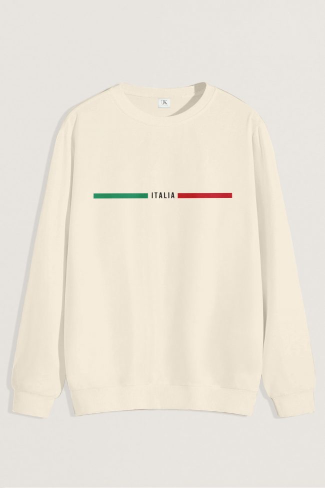 Italia Red Green, Φούτερ σε Εκρού Χρώμα