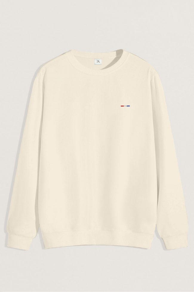 French Stripe, Φούτερ σε Εκρού Χρώμα
