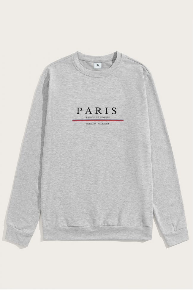 Paris Dream Makers, Φούτερ σε Γκρι Χρώμα