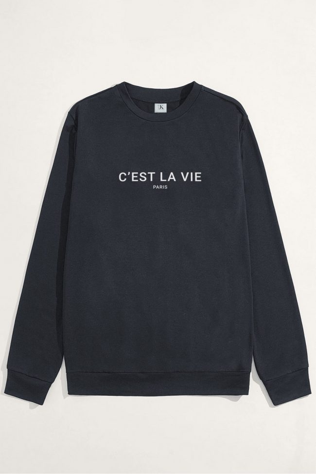 C Est La Vie, Φούτερ σε Iron Grey Χρώμα