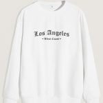 West Coast Los Angeles, Φούτερ σε Λευκό Χρώμα