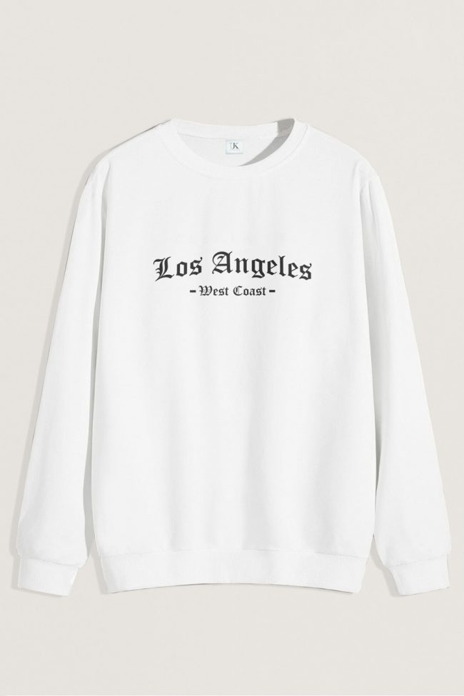 West Coast Los Angeles, Φούτερ σε Λευκό Χρώμα