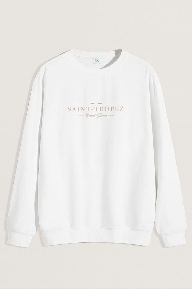 Saint Tropez Riviera, Φούτερ σε Λευκό Χρώμα