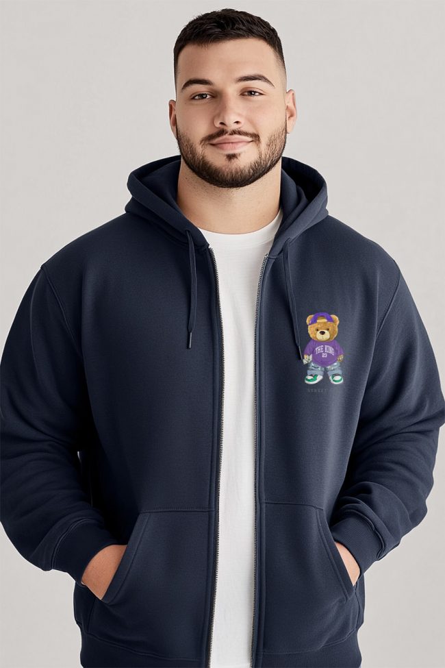 Street King Teddy, Ζακέτα σε Μπλε Χρώμα