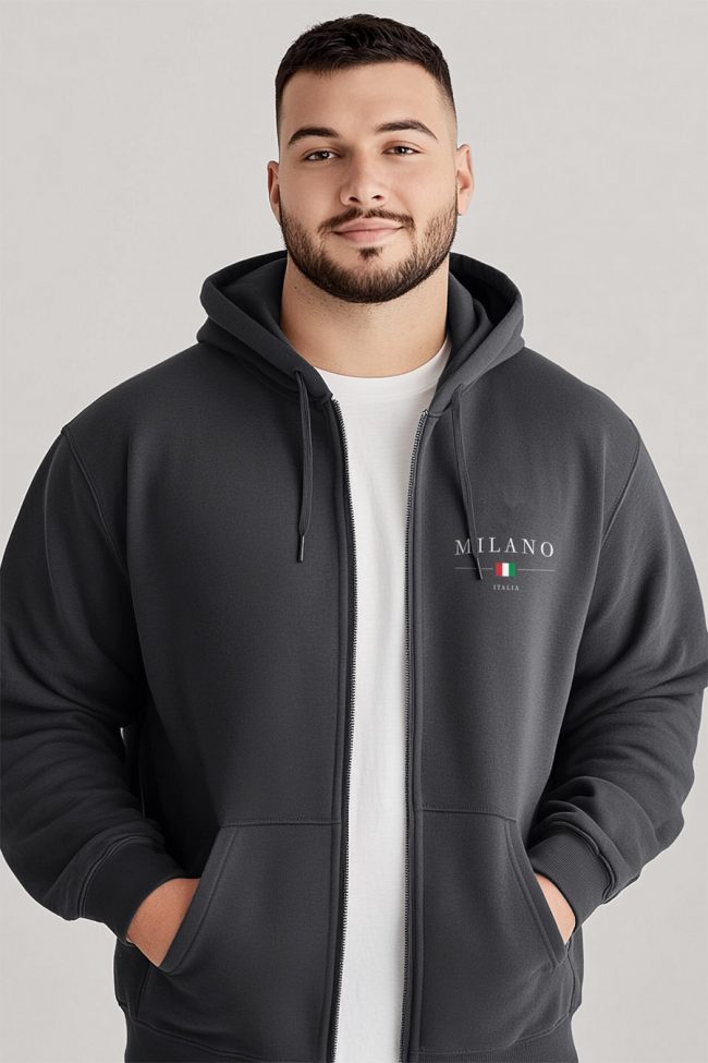 Milano Italia Minimal, Ζακέτα σε Iron Grey Χρώμα
