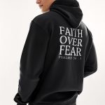 Faith Over Fear, Ζακέτα σε Μαύρο Χρώμα
