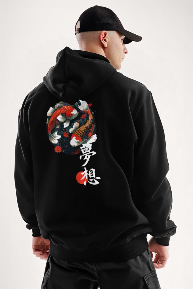 Koi Fish, Ζακέτα σε Μαύρο Χρώμα