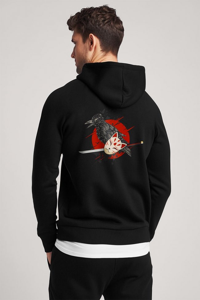 Ninja Cat Mask, Ζακέτα σε Μαύρο Χρώμα
