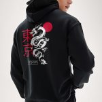 Tokyo Rising Dragon, Ζακέτα σε Μαύρο Χρώμα