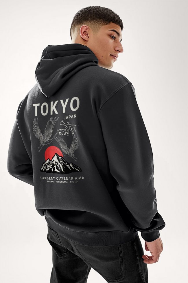 Japanese Sunset, Ζακέτα σε Iron Grey Χρώμα