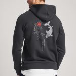 Yin Yang Koi Fish, Ζακέτα σε Iron Grey Χρώμα