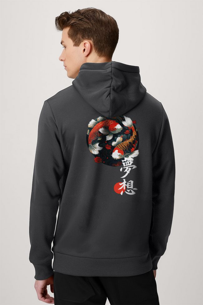 Koi Fish, Ζακέτα σε Iron Grey Χρώμα