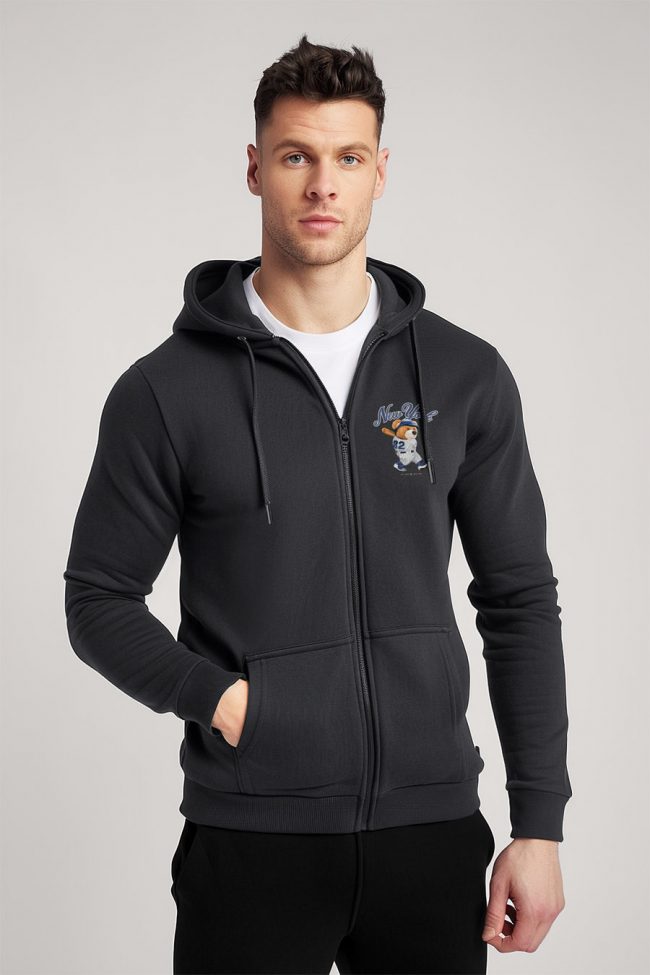 Baseball Teddy, Ζακέτα σε Iron Grey Χρώμα