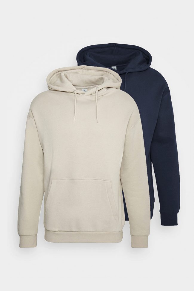 Hoodies, 2-Pack – Navy Blue, Εκρού