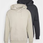 Hoodies, 2-Pack – Iron Gray, Εκρού