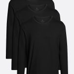 Μακρυμάνικη Μπλούζα, 3-Pack – All Black