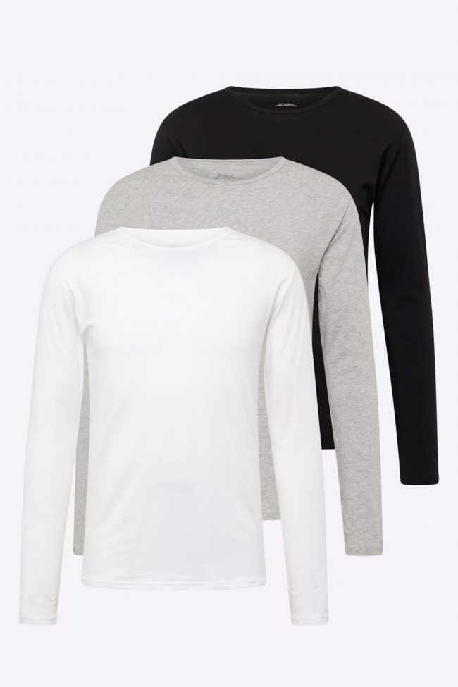Μακρυμάνικη Μπλούζα, 3-Pack – Everyday Neutrals