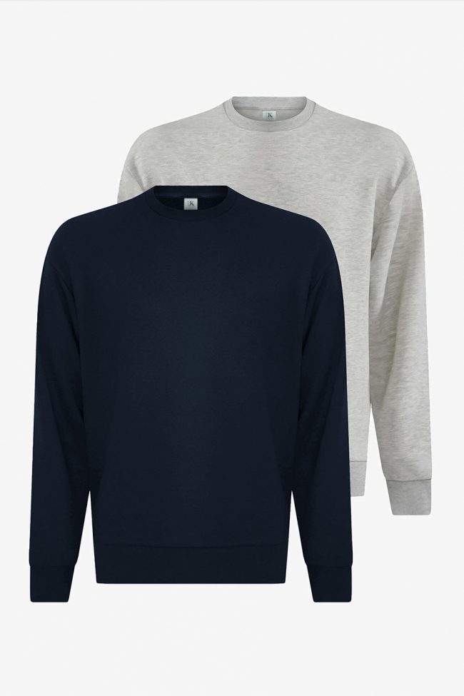 Φούτερ, 2-Pack – Navy Blue, Γκρι