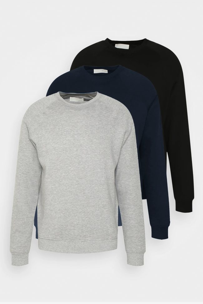 Φούτερ, 3-Pack – Γκρι, Navy Blue, Μαύρο