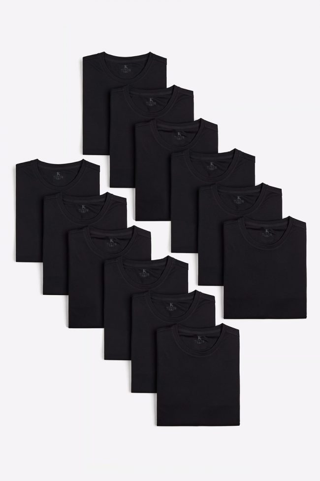 T-Shirts, 12-Pack – Μαύρο