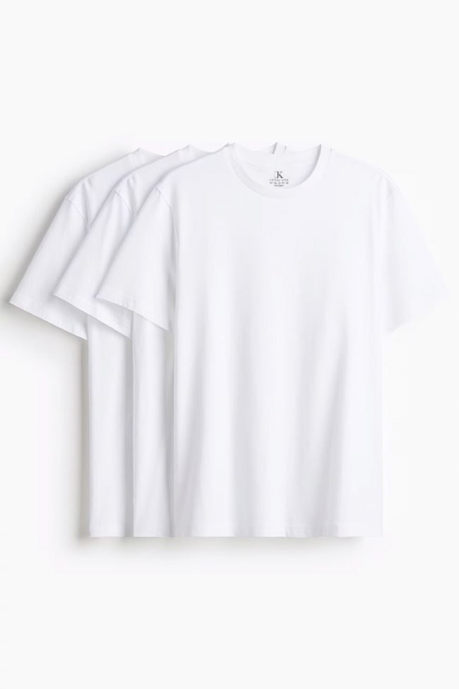 T-Shirts, 3-Pack – Λευκό