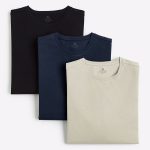 T-Shirts, 3-Pack – Μαύρο, Navy Blue, Εκρού