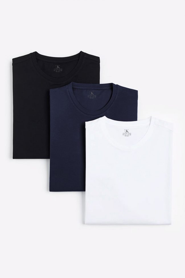 T-Shirts, 3-Pack – Μαύρο , Navy Blue, Λευκό