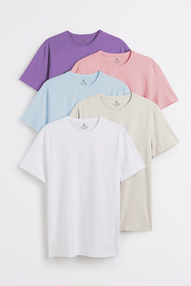 T-Shirts, 5-Pack – Refined Tones