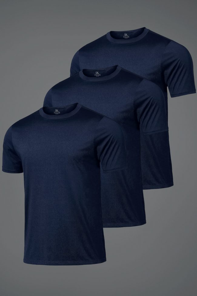 Hyperflow Pro Fitness T-Shirt, 3-Pack - Μπλε