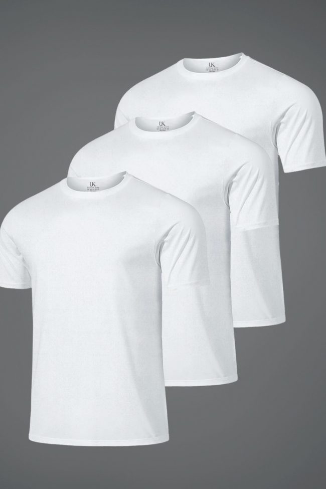 Hyperflow Pro Fitness T-Shirt, 3-Pack - Λευκό