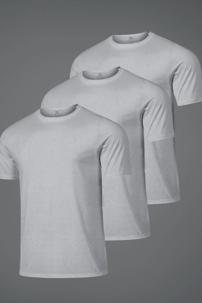 Hyperflow Pro Fitness T-Shirt, 3-Pack - Γκρι